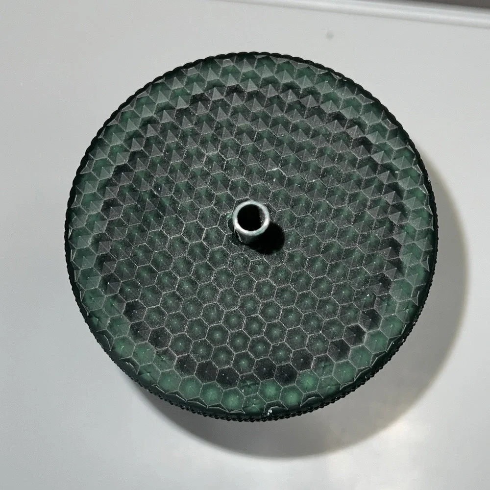 Starbucks Matte Dark Green‎ Studded Tumbler 24oz Cold Cup 2021 Used w/ Straw